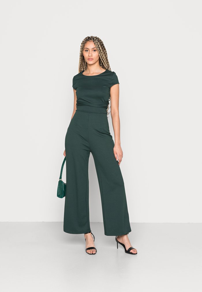 Jumpsuit Anna Field Zip UP Vert Foncé Femme | UMZ-2741718